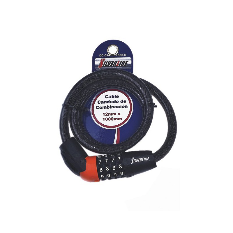 Candado De Cable Retráctil, Candado De Combinación De 3 Dígitos Antirrobo De Alambre De 75 Cm/29, , large